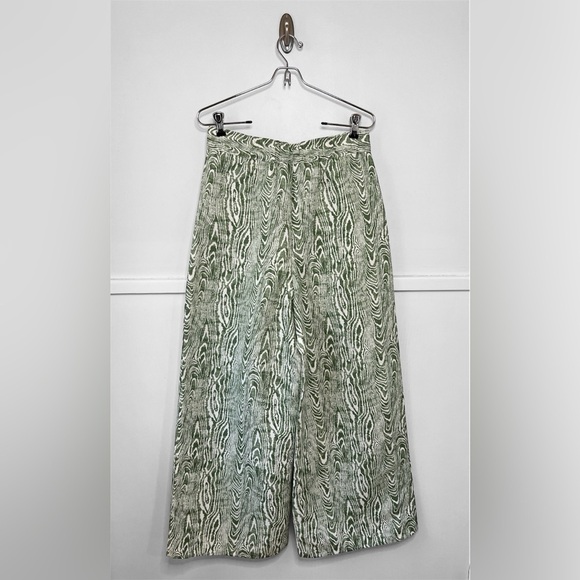 Anthropologie C/Meo Collective Energised Arbor Wide Leg Pants in Ivy Woodgrain - Picture 10 of 16